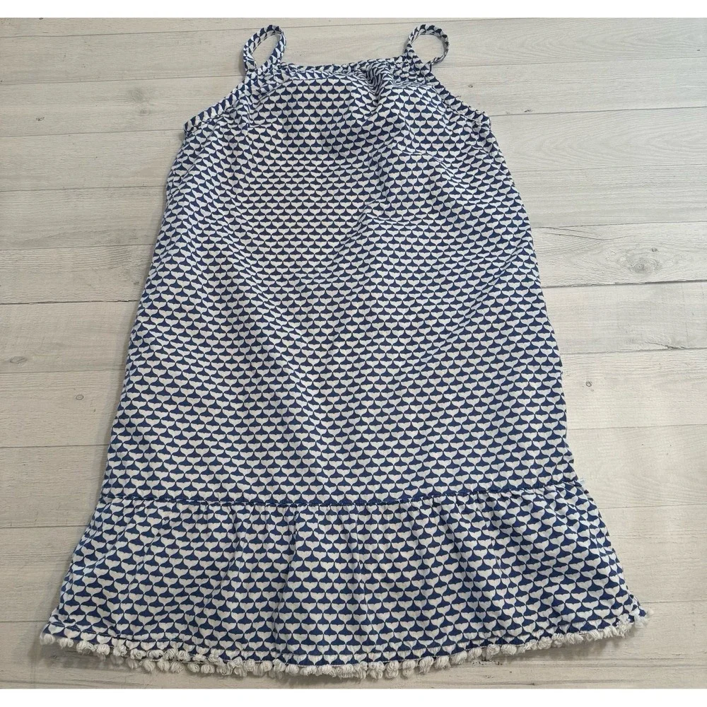 Vineyard Vines girls navy blue and white dress girls size 14‎